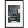 Aluminium lijst Detroit 30x40 cm zwart normaal glas