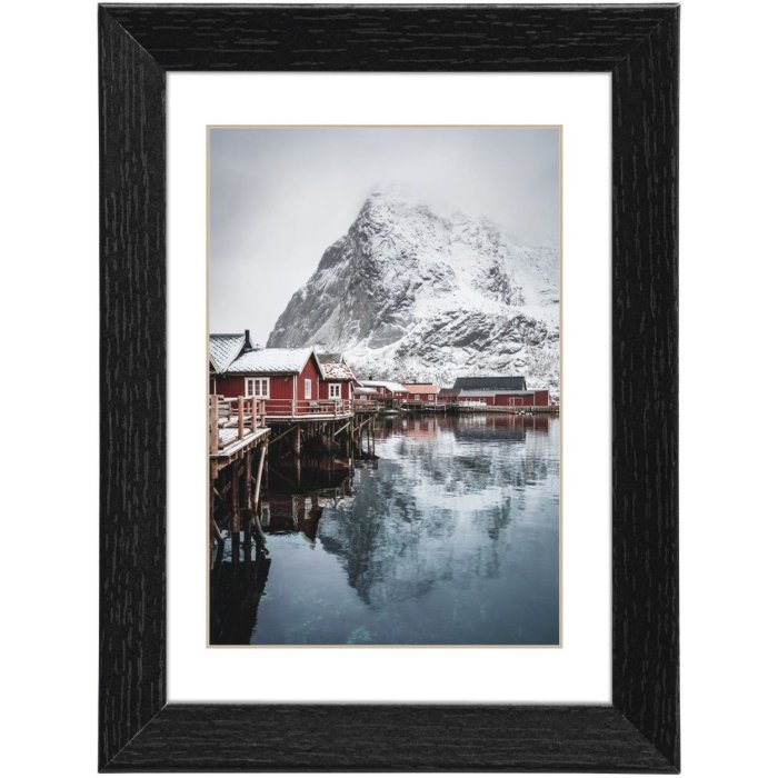 Houten lijst Oslo 40x50 cm zwart