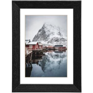 Houten lijst Oslo met passe-partout