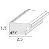 Deknudt Houten lijst S45YA1 goud normaal glas of anti-reflex glas