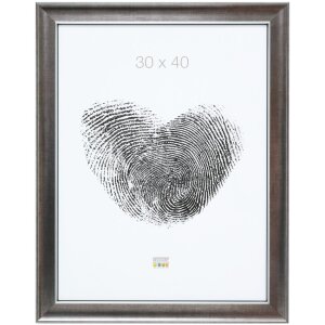 Houten lijst s46e zilveren rand anti-reflecterend glas