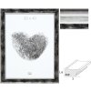 Houten lijst s46e zilveren rand anti-reflecterend glas