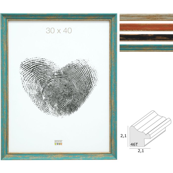 Houten lijst s46tg ruw hout look