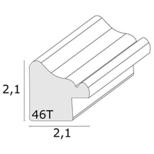 Houten lijst s46tg ruw hout look