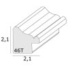 Houten lijst s46tg ruw hout look