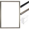 Canvas fotolijst s46v zilver en zwart