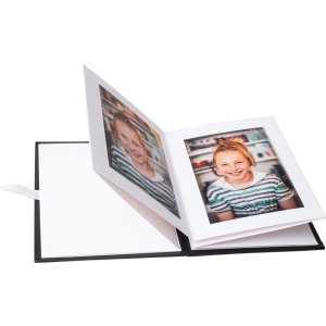 HNFD Leporello Lona zwart 12 fotos 15x20 cm witte paginas