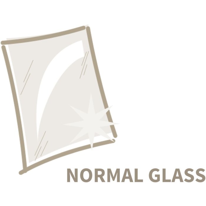 Fotolijst Glas 50x50 cm Normaal Glas