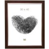 Kunststof lijst s41n mahonie 40x50 cm premium glas