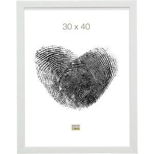Kunststof lijst s41vf1 wit 18x24 cm anti-reflecterend glas