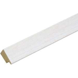 Kunststof lijst s41vf1 wit 24x30 cm anti-reflecterend glas