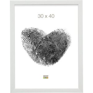 Kunststof lijst s41vf1 wit 30x40 cm anti-reflecterend glas