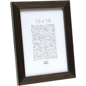Kunststof lijst s41vk bruin 30x40 cm premium glas