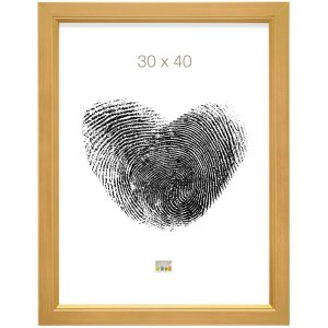 Houten lijst s42l goud 20x20 cm Premium glas