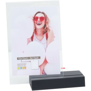 Houten fotohouder s58rv zwart 13x18 cm