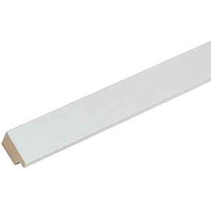 Houten lijst s66kd1 zilver 20x20 cm met passe-partout