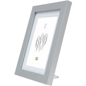Houten lijst s66kd1 zilver 20x20 cm met passe-partout