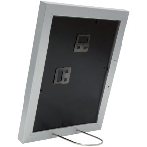 Houten lijst s66kd1 zilver 20x20 cm met passe-partout