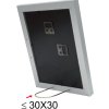 Houten lijst s66kd1 zilver 20x20 cm met passe-partout