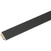 Houten lijst s66kf2 zwart 20x20 cm met passe-partout