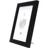 Houten lijst s66kf2 zwart 20x20 cm met passe-partout