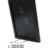Houten lijst s66kf2 zwart 20x20 cm met passe-partout