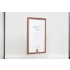 Effect houten lijst profiel 38 bruin 10x10 cm antireflexglas