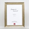Effect massief houten lijst profiel 28 goud 10x10 cm Helder glas