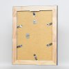 Effect massief houten lijst profiel 28 zilver 10x10 cm Anti-reflecterend glas