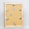 Effect massief houten lijst profiel 28 zilver 10x10 cm Anti-reflecterend glas