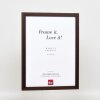 Effect houten lijst profiel 33 wengé 10x15 cm museumglas