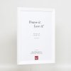 Gladde houten lijst Top n wit 10,5x14,8 cm ontspiegeld glas