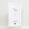 Gladde houten lijst Top n wit 10,5x14,8 cm ontspiegeld glas