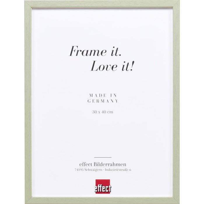 Effect houten lijst profiel 35 groen 10,5x14,8 cm normaal glas + afstandhouder
