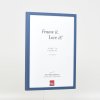 Effect houten lijst profiel 35 blauw 13x13 cm ontspiegeld glas