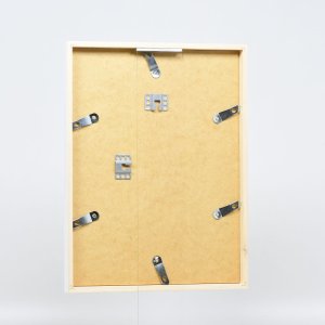 Effect houten lijst Profiel 35 wit 13x13 cm ontspiegeld glas