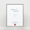 Effect massief houten lijst Profiel 25 grijs 13x13 cm Anti-reflecterend glas