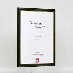 Effect houten lijst profiel 21 groen 13x18 cm acryl glas