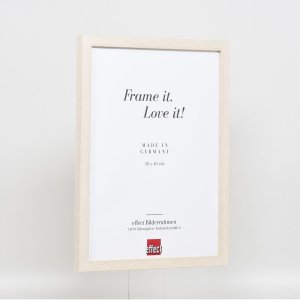 Effect houten lijst Profiel 33 wit 14,8x21 cm ontspiegeld glas