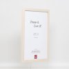 Effect houten lijst Profiel 33 wit 14,8x21 cm ontspiegeld glas