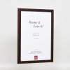 Effect houten lijst profiel 33 wengé 14,8x21 cm anti-reflexglas