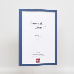 Effect houten lijst profiel 35 blauw 14,8x21 cm normaal glas + afstandhouder