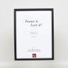 Effect houten lijst profiel 35 zwart 18x24 cm normaal glas + afstandhouder