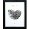 Fotolijst Adul vierkant 20x20 in zwart-zilver