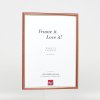 Effect houten lijst profiel 23 rood 18x27 cm Anti-reflecterend glas