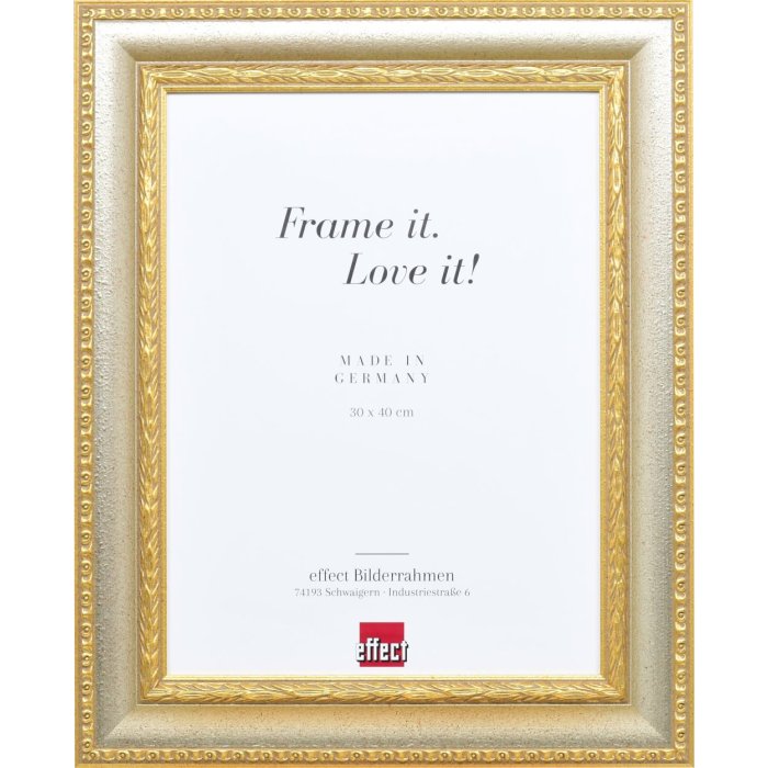 Effect Barok Fotolijst Profiel 31 zilver 18x27 cm Anti-reflecterend glas