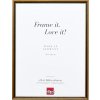Effect houten lijst profiel 22 bruin-goud 18x32 cm Anti-reflecterend glas