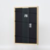 Effect houten lijst profiel 22 bruin-goud 18x32 cm Anti-reflecterend glas