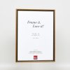 Effect houten lijst profiel 22 bruin-goud 18x32 cm Anti-reflecterend glas