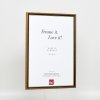 Effect houten lijst profiel 22 bruin-goud 18x32 cm Anti-reflecterend glas